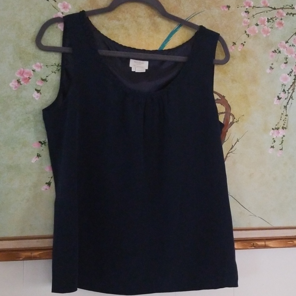 Kate Spade Navy Silk Tank Medium